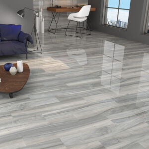 Large-Format Gray Tile